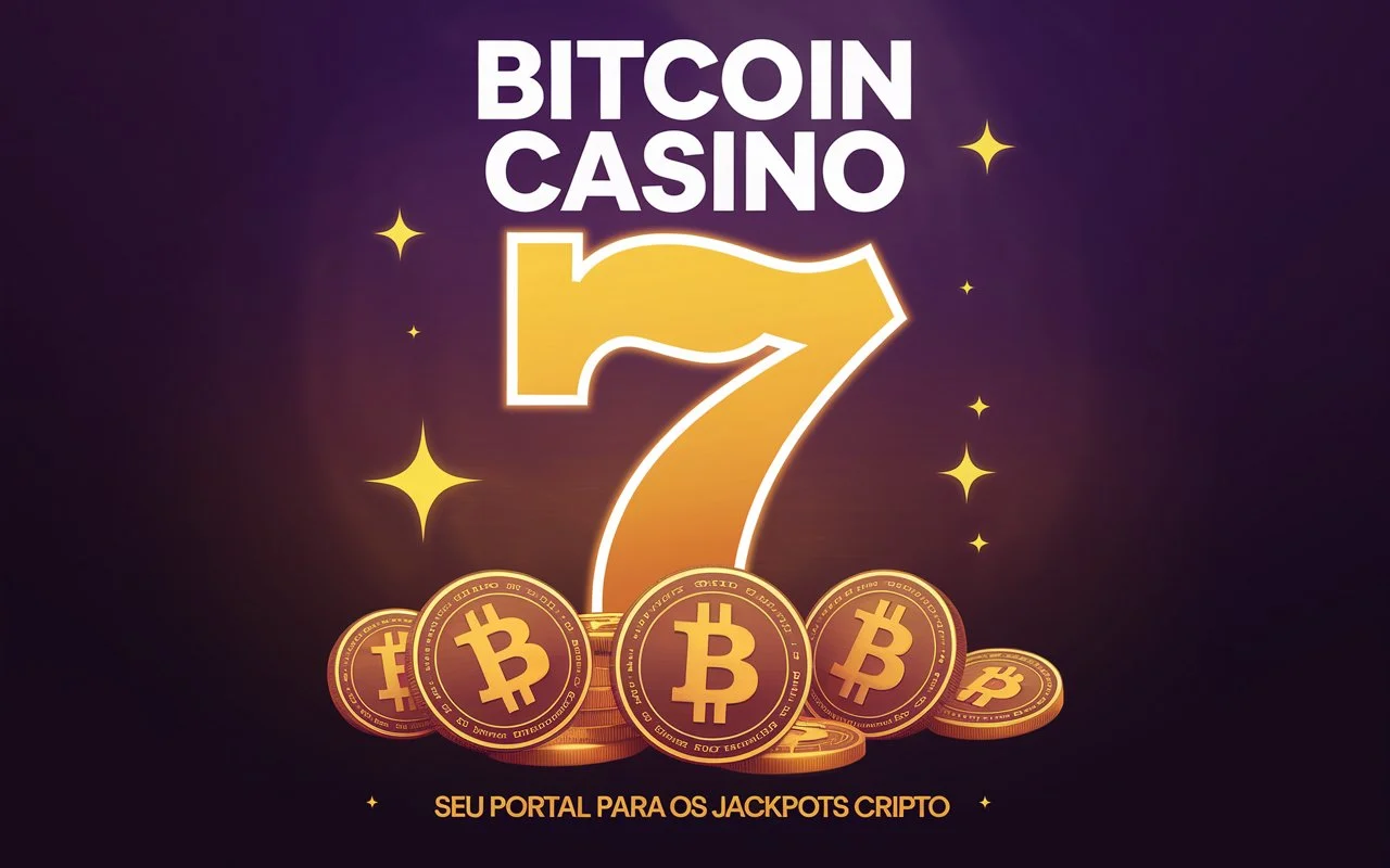 on image text '7 Bitcoin Casino: Seu Portal para os Jackpots Cripto'