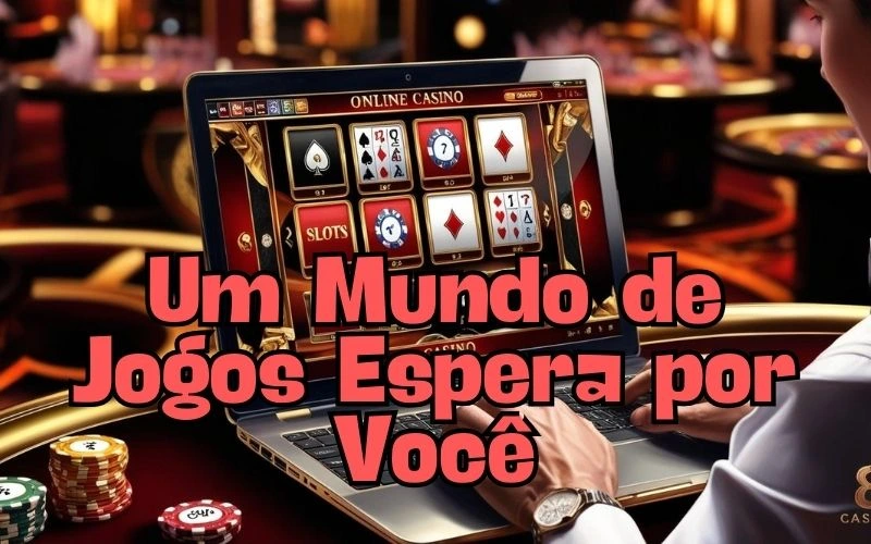 on image text 'Um Mundo de Jogos Espera por Você'