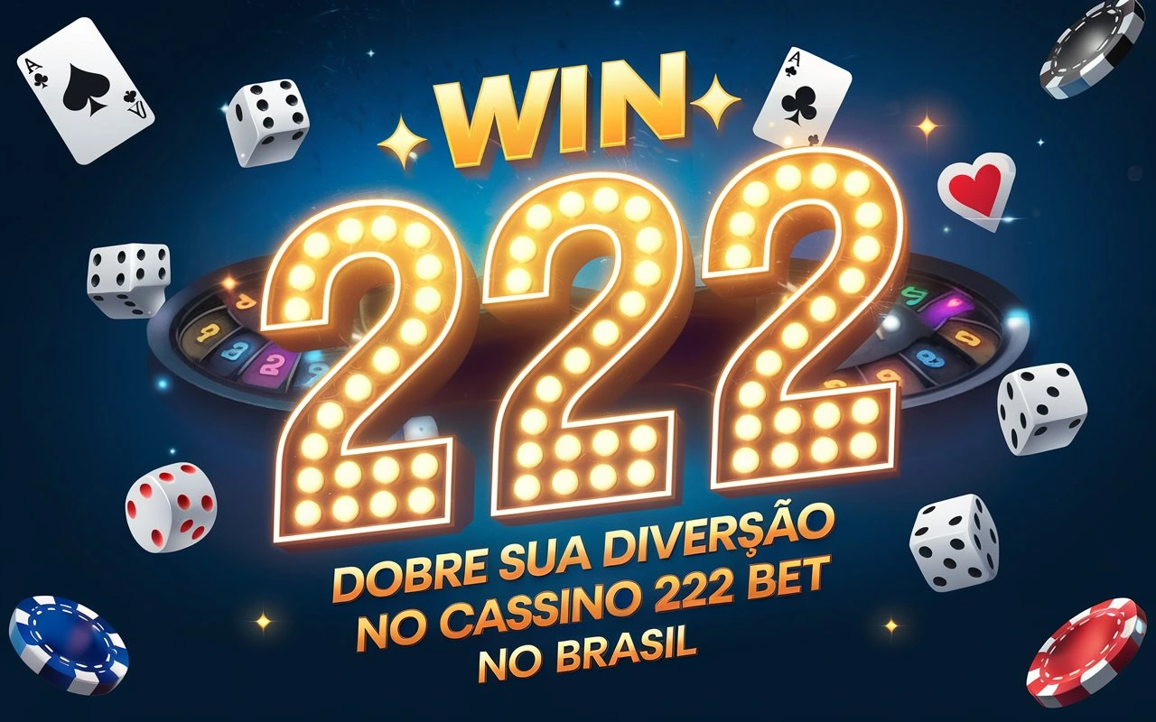 on image text 'Win 222 Bet: Dobre Sua Diversão no Cassino 222 Bet no Brasil'