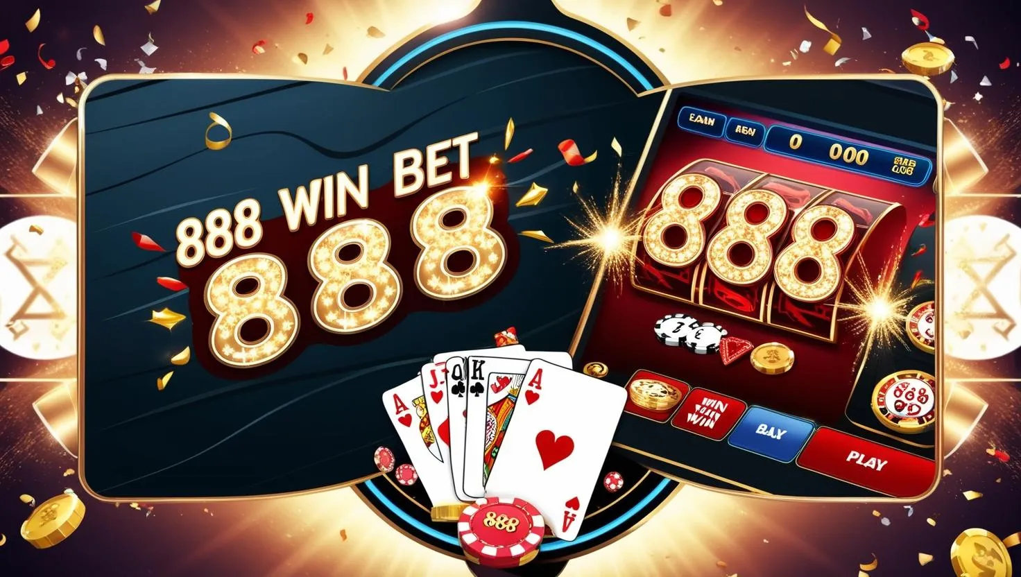 on image text '888 WIN BET'