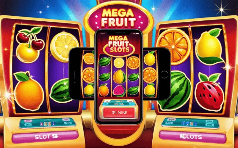 on image text 'MEGA FRUIT SLOTS'