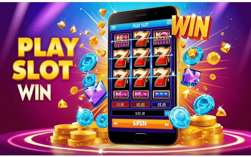 on image text 'PLAY SLOT WIN'