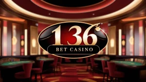 on image text '136 BET CASINO'