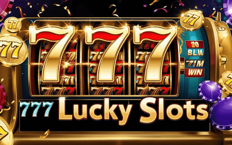 on image text '777 LUCKY SLOTS'